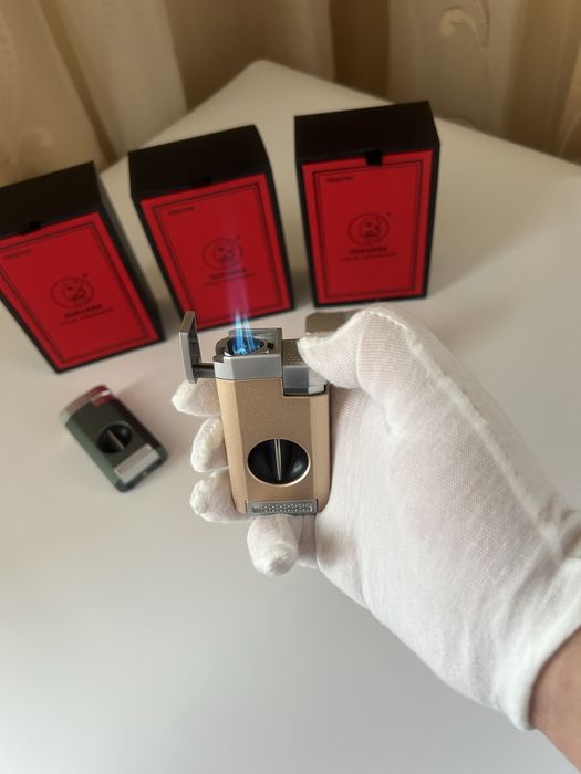 Луксозна запалка с резачка за пури Guevara – 3 цвята