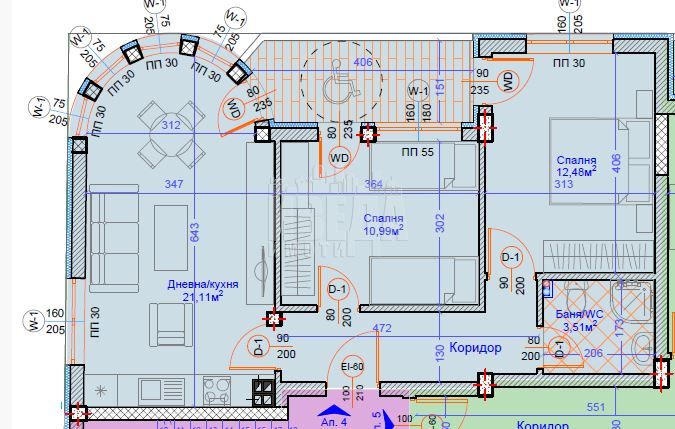 Продава се Тристаен апартамент в Варна, Нептун - 90 кв.м за 3500 €/кв.м - Снимка #3