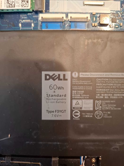Нова батерия K5XWW 7.6V 60wh за Лаптоp DELL Latitude 5289 E5289 7390 7389 2-in-1 Series