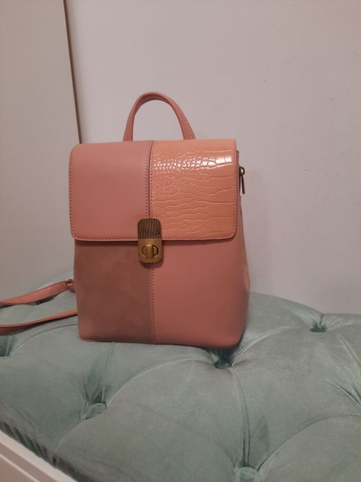 Geanta rucsac David Jones roz pudra