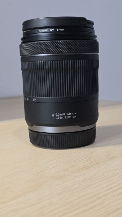 Obiectiv Canon RF 24-105mm F4-7.1 IS STM – stare foarte bună, filtru UV inclus