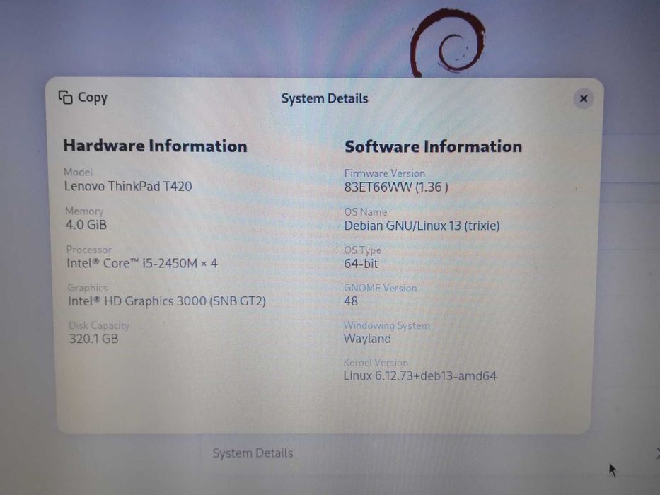Lenovo ThinkPad Т420, 14", Intel Core i5-2450M, 4GB RAM, 320GB HDD