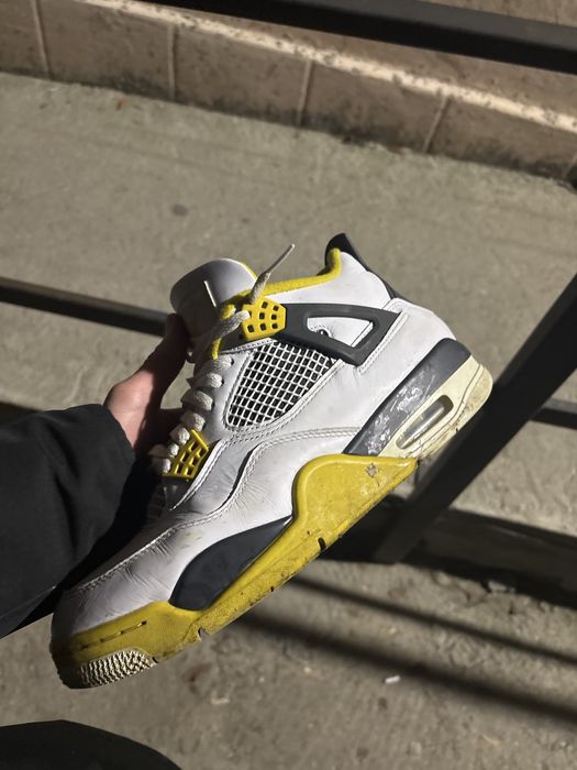 adidas ken carson (ghinea) jordan 4 original yellow sulphur