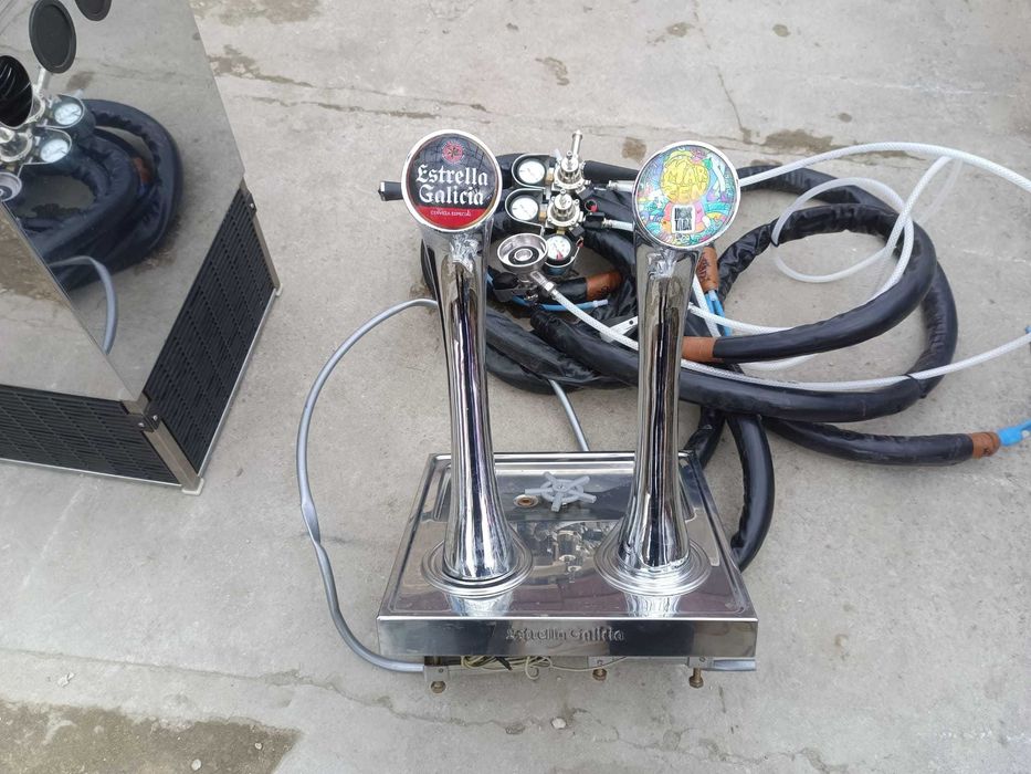 Dozator bere draft profesional – 2 robineți – răcitor Goldaros – ca nou