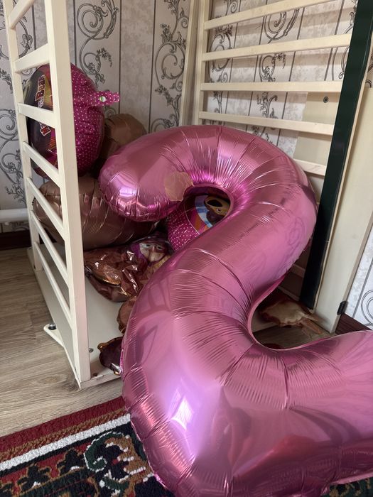 Шары для дня рождения цифра 2