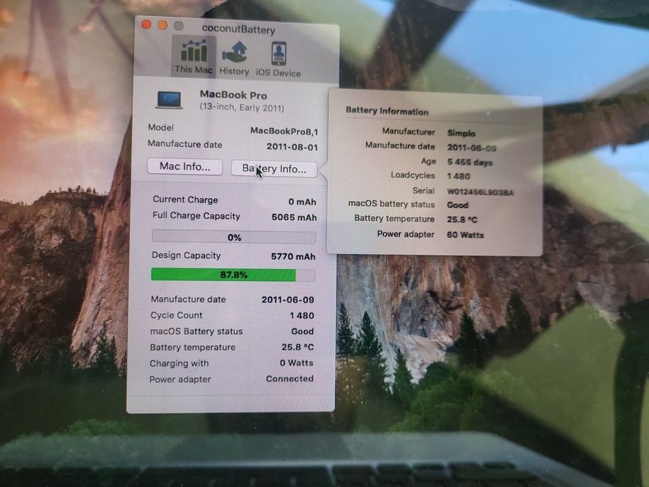 MacBook pro 13, A1278
