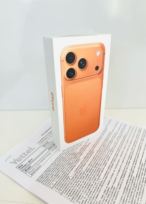 НОВ! iPhone 17 Pro 256GB Cosmic Orange ГАРАНЦИЯ 36 Месеца!