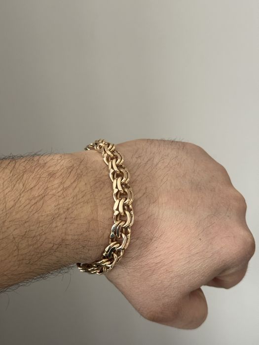 Цепь и браслет золото