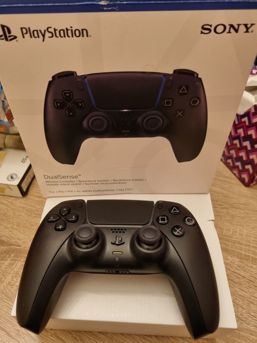 Maneta joystick ps5 playstation 5 alba si neagra