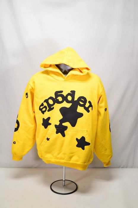 Hanorac Sp5der Galben (S) Nou | Livrare rapida cu verificare