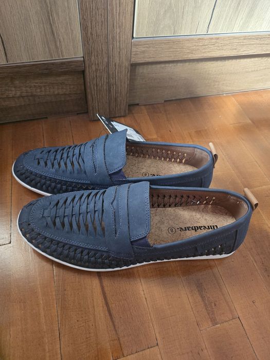 Mocasini barbati din piele intoarsa