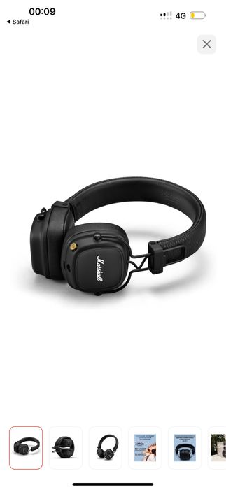 Наушники маршел Marshall