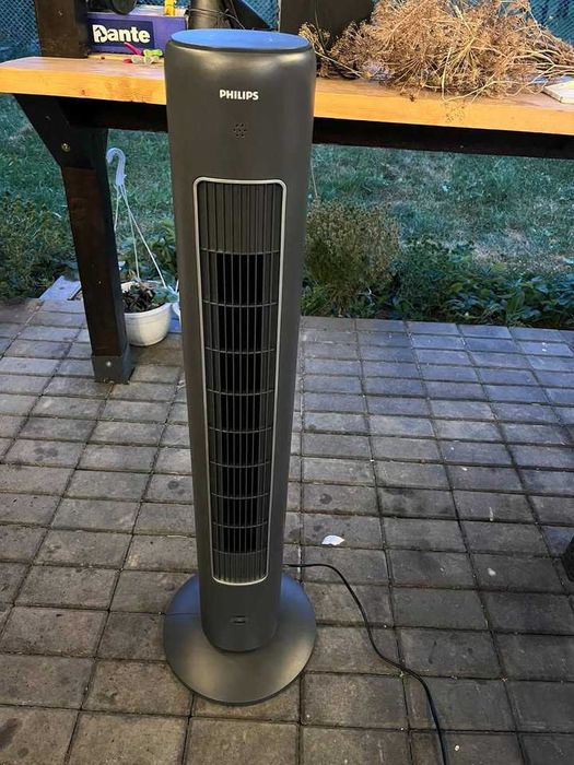 Ventilator Turn Philips 5000 CX5535/11, 105 cm, Telecomandă, 28 dB – Stare Excelentă