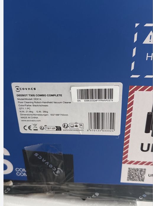 Pret Fix! Aspirator robot ecovacs t30s combo complete sigilat