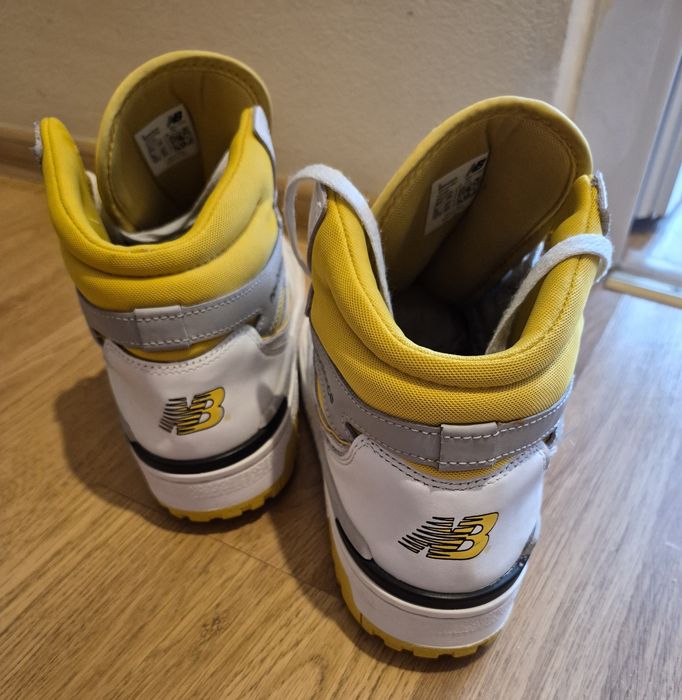 New Balance 650 adidasi high white/yellow