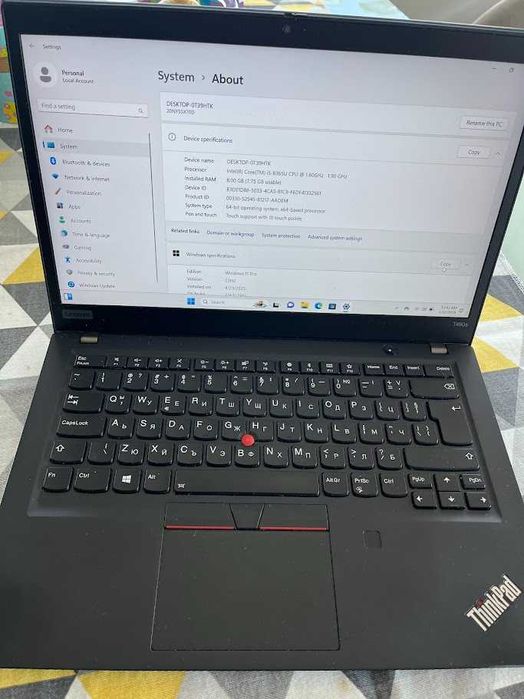Lenovo Thinkpad T490S Touchscreen