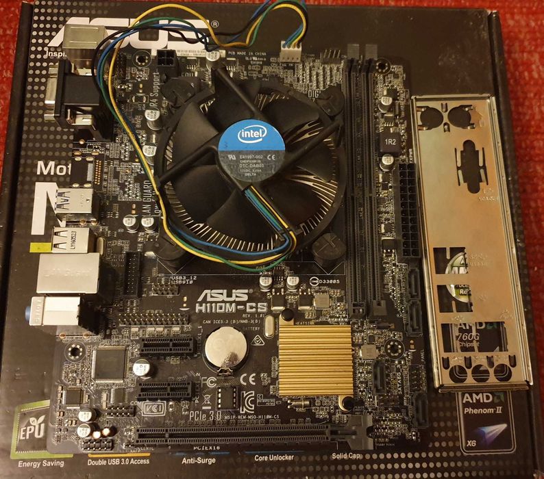 Kit Intel 1151 placa de baza Asus H110M-CS  + Intel I5 6500 (gen 6)