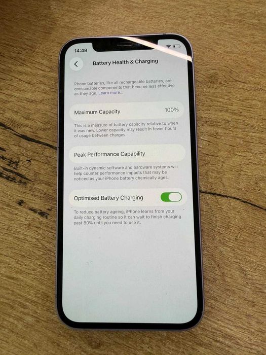 iPhone 12 128GB Purple – Baterie 100% – Stare Impecabilă – Garanție 24 Luni
