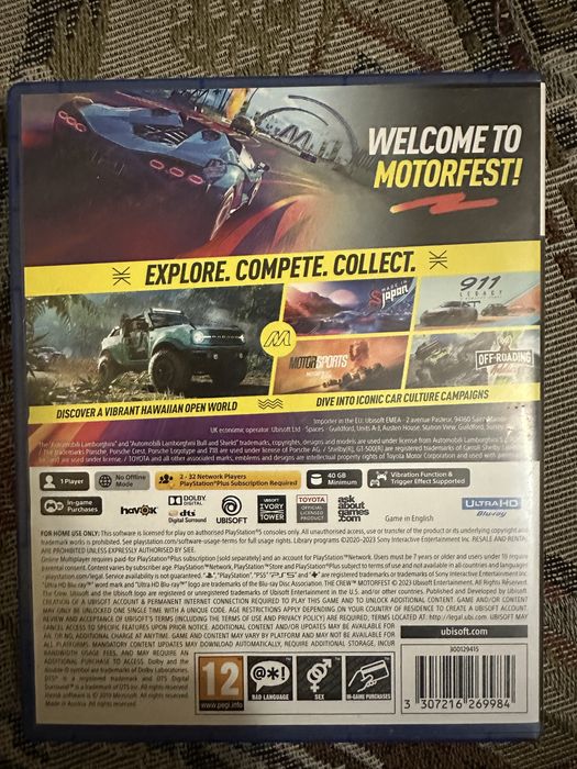 Диски на Пс 5 The Crew moterfest и Cyberpunk 2077 RUS