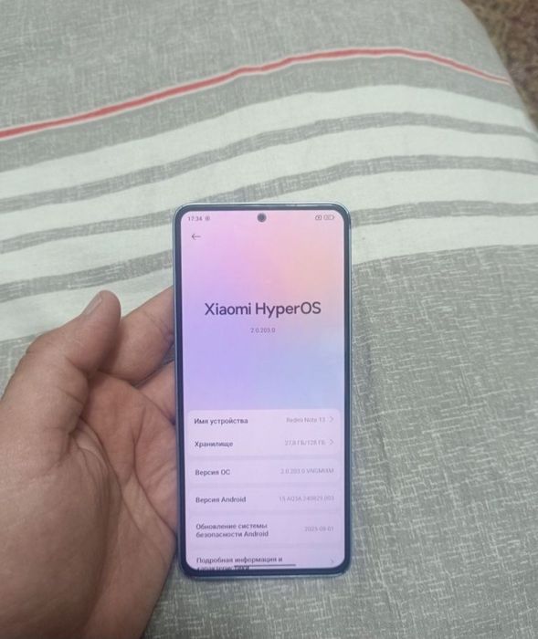 Redmi Note 13 8+8/128GB Blue Igravoy Original Holati yaxshi 108mp Zor