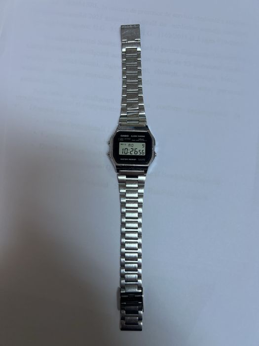 Casio A158WE Argintiu