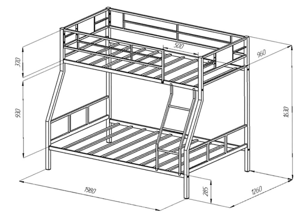 Кровать двухъярусная