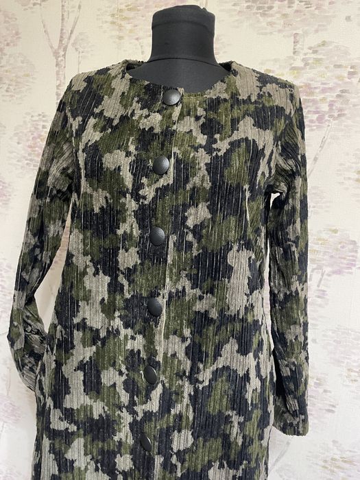 Trench dama elegant/catifea raiata Dukkanistan marimea M