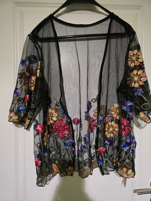 Vand set fusta, bluza, cardigan plasa si cardigan poliester  2XL/3XL, noi