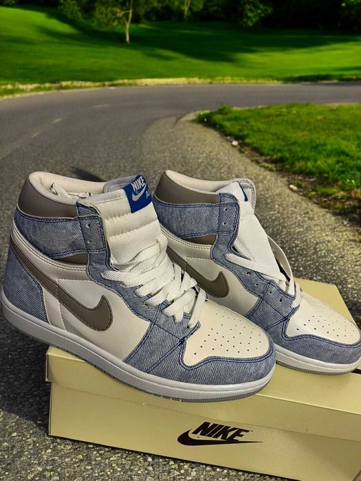 Adidasi Nike Jordan 1 High Hyper Royal - Adidasi Unisex Noi