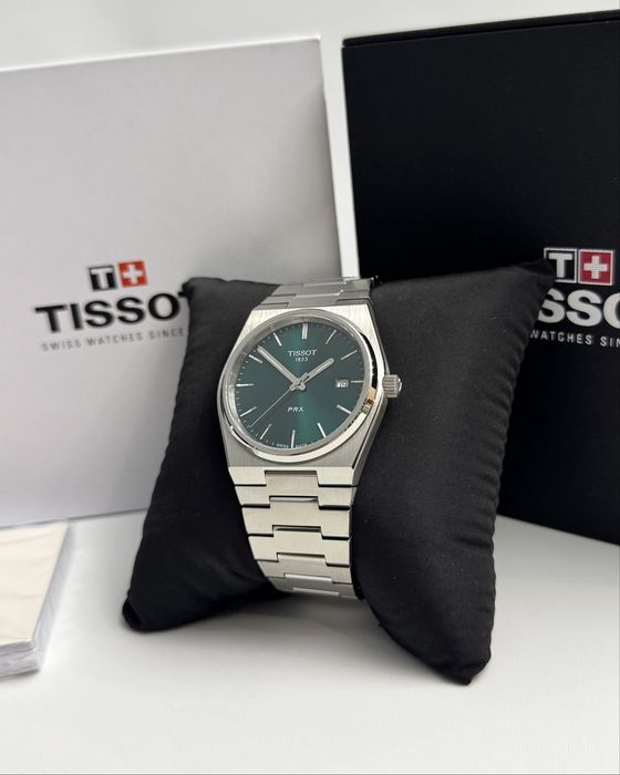 Tissot PRX Quartz 40mm Green Dial - nou, cu etichetă