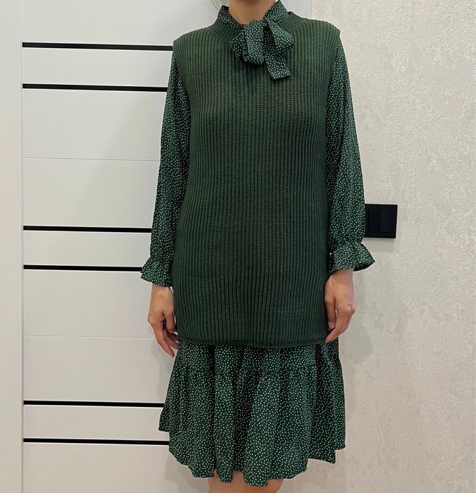 Платье + жилетка XS-S