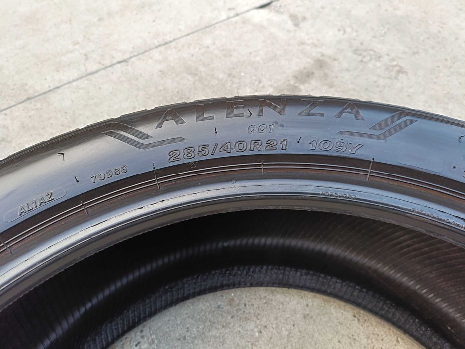 O anvelopa vara 285 40 21 Bridgestone Alenza 001 profil de 7,8 mm