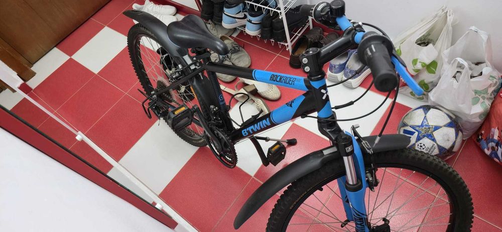 Bicicleta Rockrider ST500 Albastru