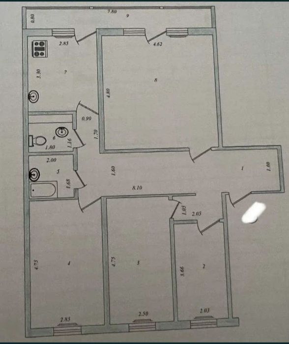 Лабзак/ Анхор парк  Бывший МТС 4/8/9/  100кв.м с мебелью и техникой