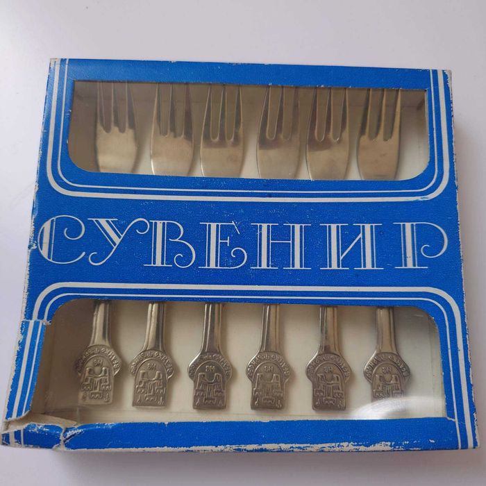 Ретро комплект български вилички, 78г.