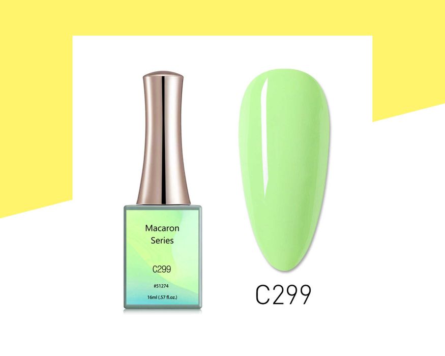 Професионален UV/LED пастелен гел лак серия "Macaron" CANNI - 16 мл.