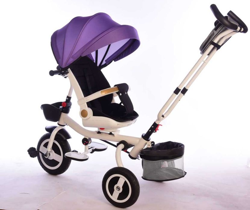 Tricicleta copii 3in1 -29% carucior copii Pozitie somn, scaun rotativ