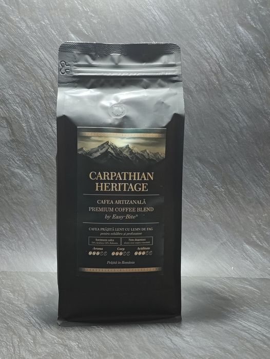 Cafea boabe 1kg – EasyBite Carpathian Heritage – prăjire tradițională