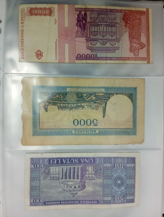 3 bancnote românești