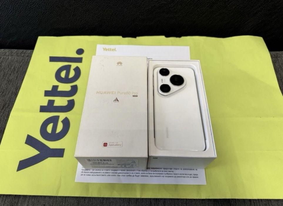 КАТО НОВ 512GB Huawei Pura 80 Pro Yettel Гаранция 2028 White | Бял