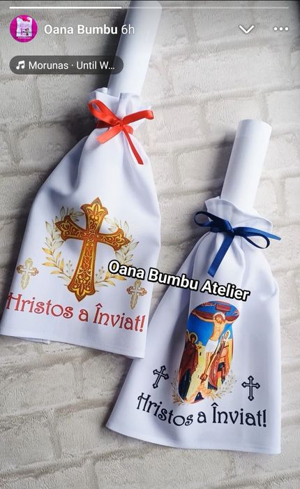 Stergar prosop pentru lumanarile de Inviere Pasti