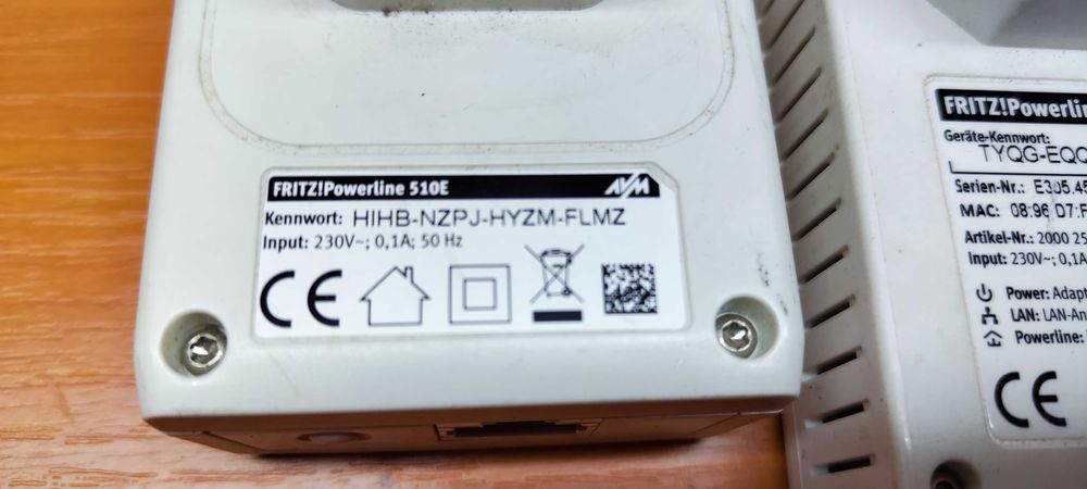 FRITZ! Powerline 510E Set International 500 Mbit/s Ethernet LAN 3 buc