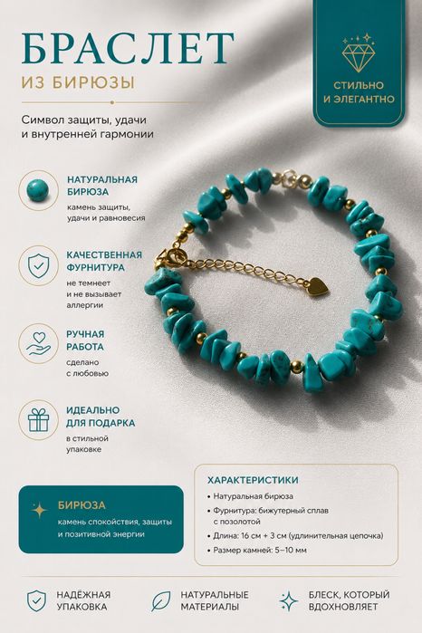 Боаслеты их натуральных камне