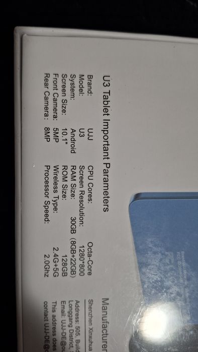 Tableta ujj u3 30gb ram