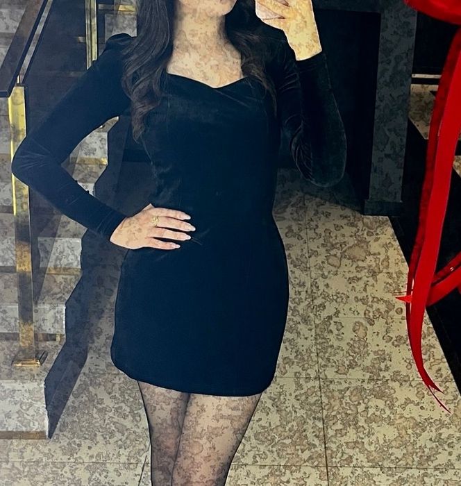 Вечерний черный плтья