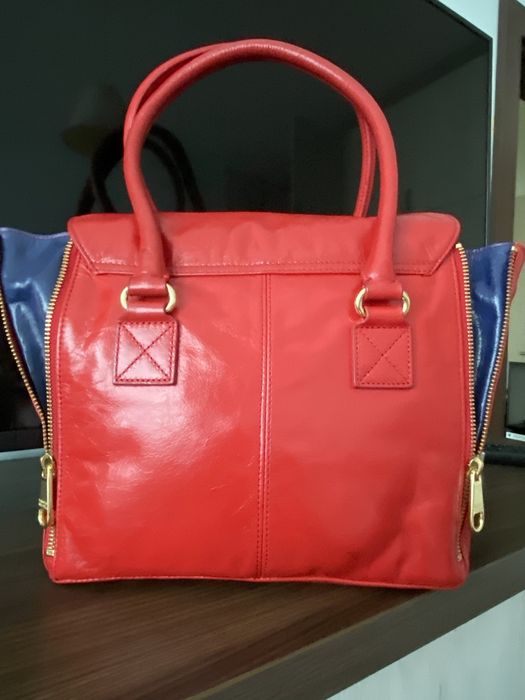 Badgley mischka  естествена кожа чанта