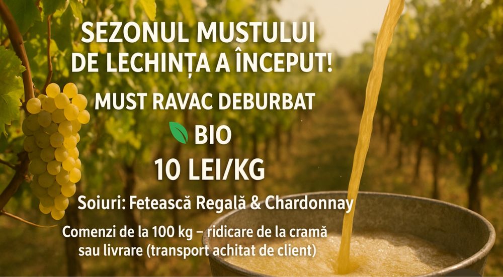 Sezonul mustului de lechinta a inceput /must ravac debubortat
