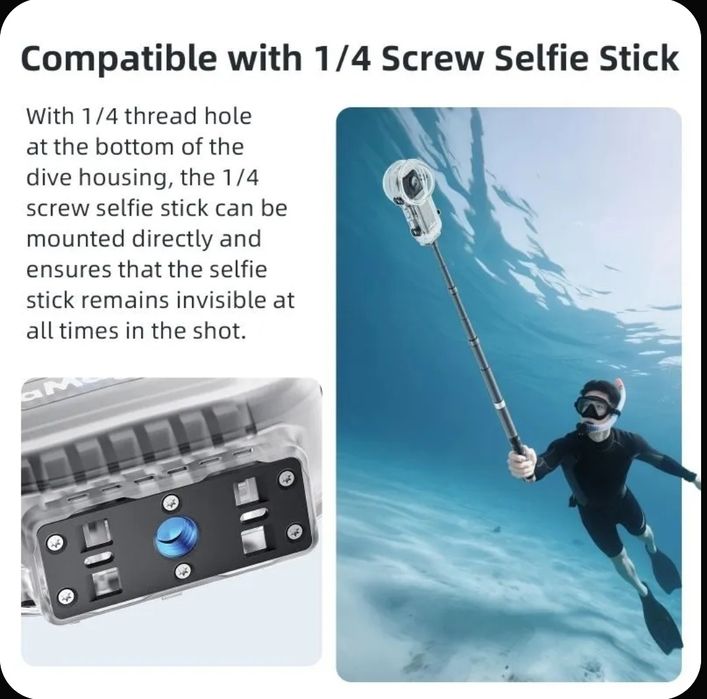 Dive case insta360 x5 аквабокс новый в пленке