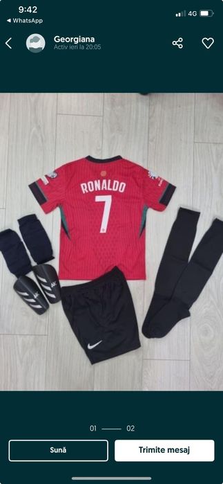Echipamente fotbal  copii.Ronaldo Al Nassr si Portugalia