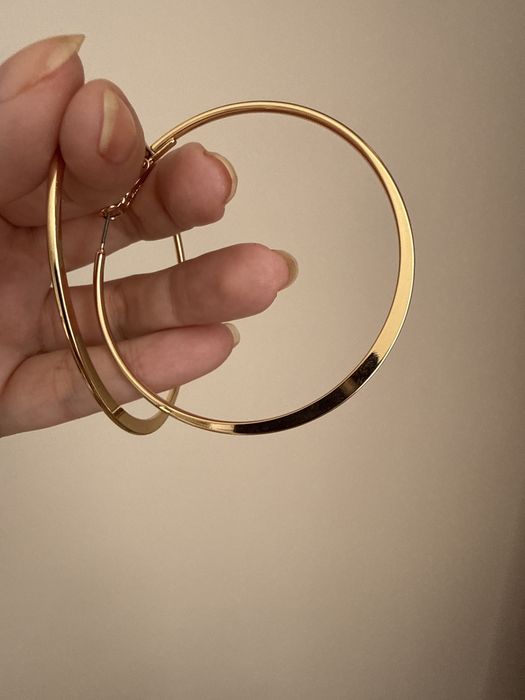 Серьги-кольца новые